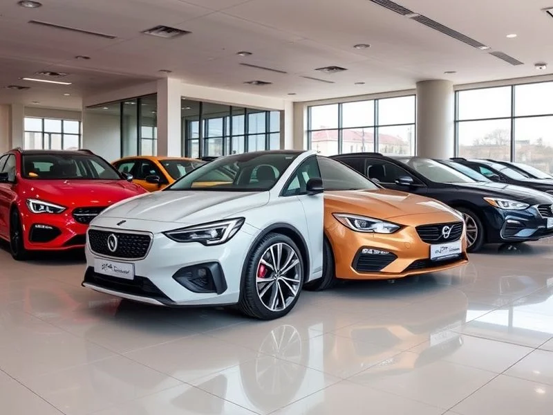 Luxurious car interior with integrated holographic displays and ambient lighting